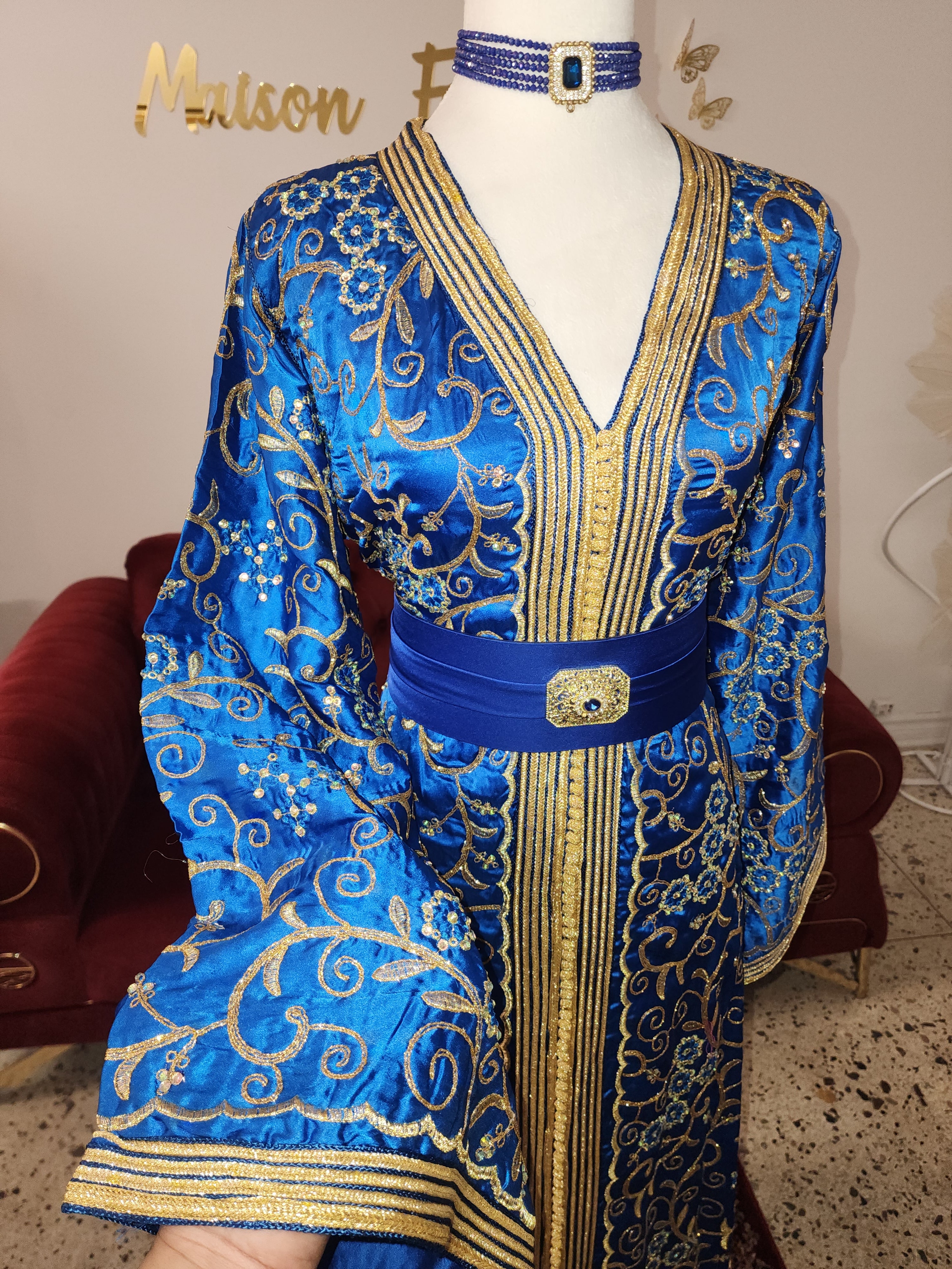 Caftan Sirine* bleu