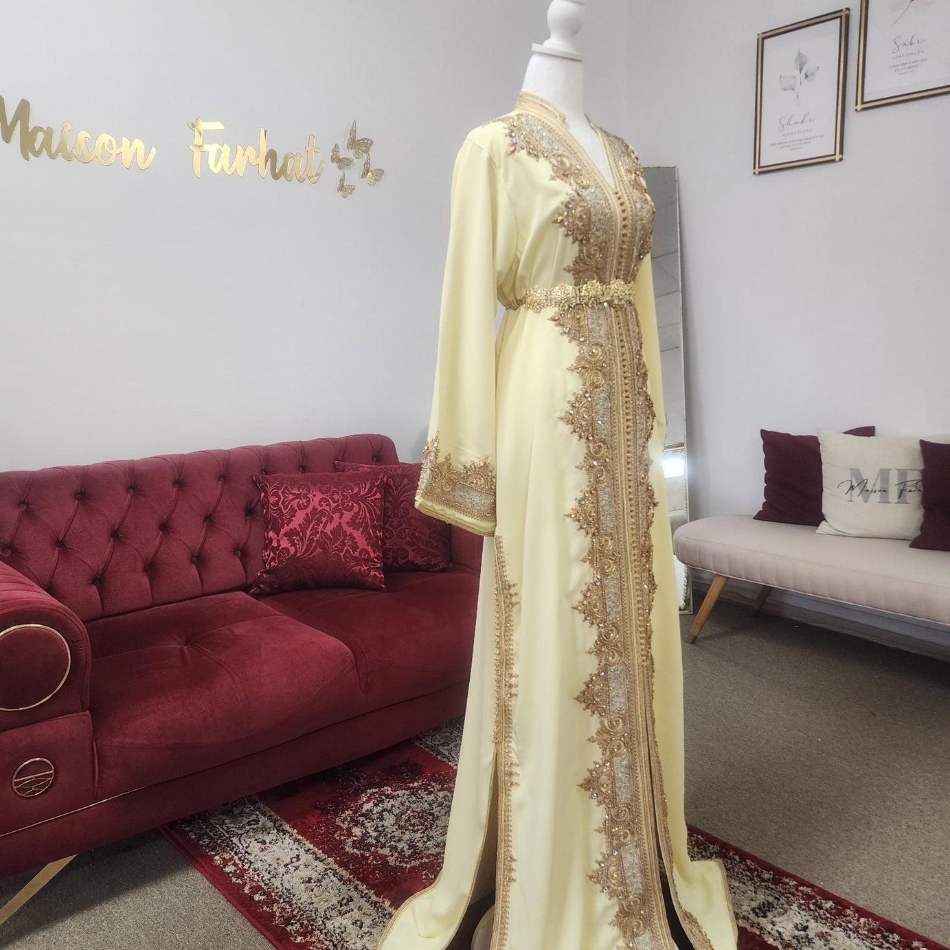 Caftan Amira - yellow