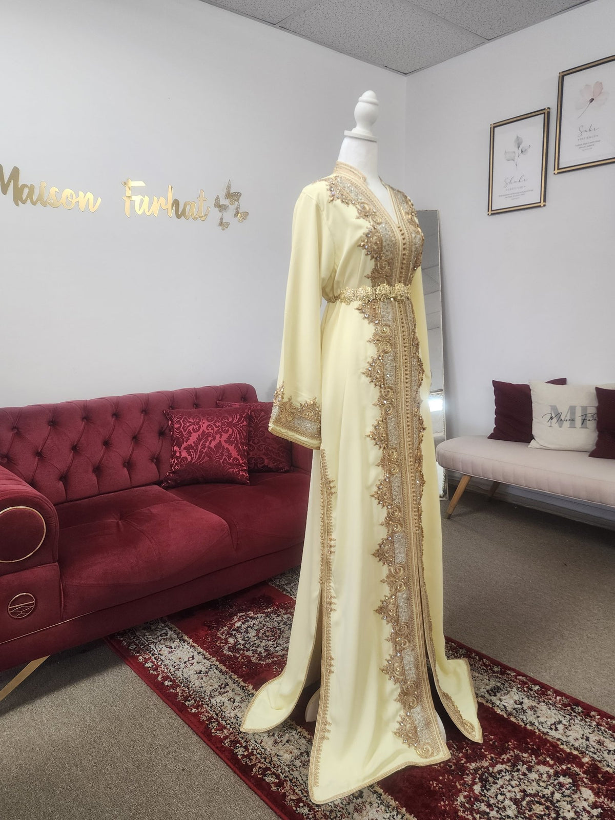 Caftan Amira - yellow