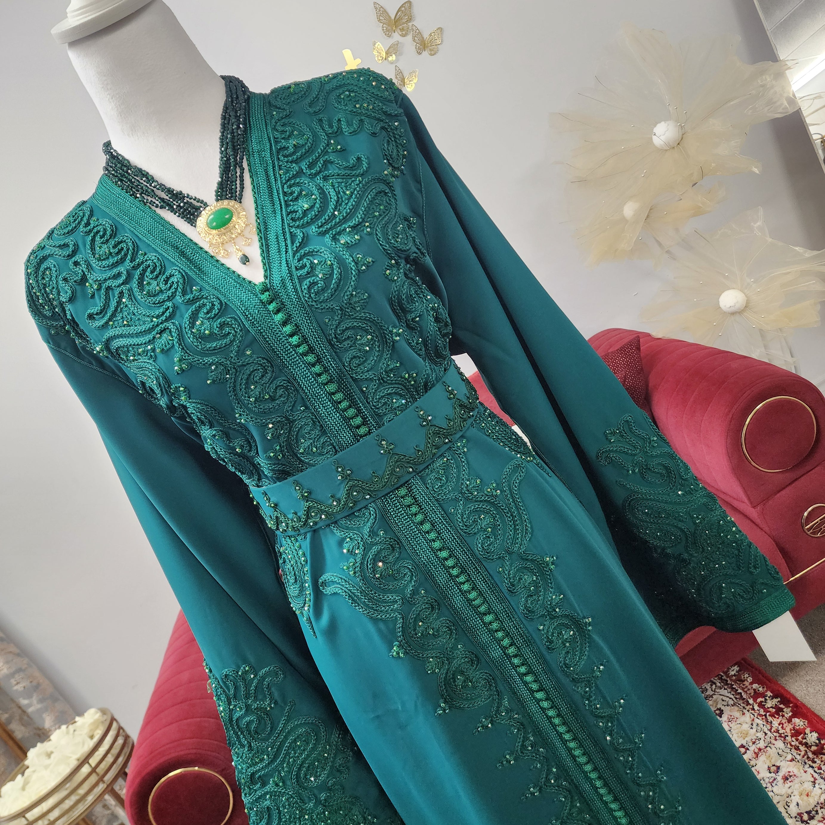 Caftan Granada - Emerald Green