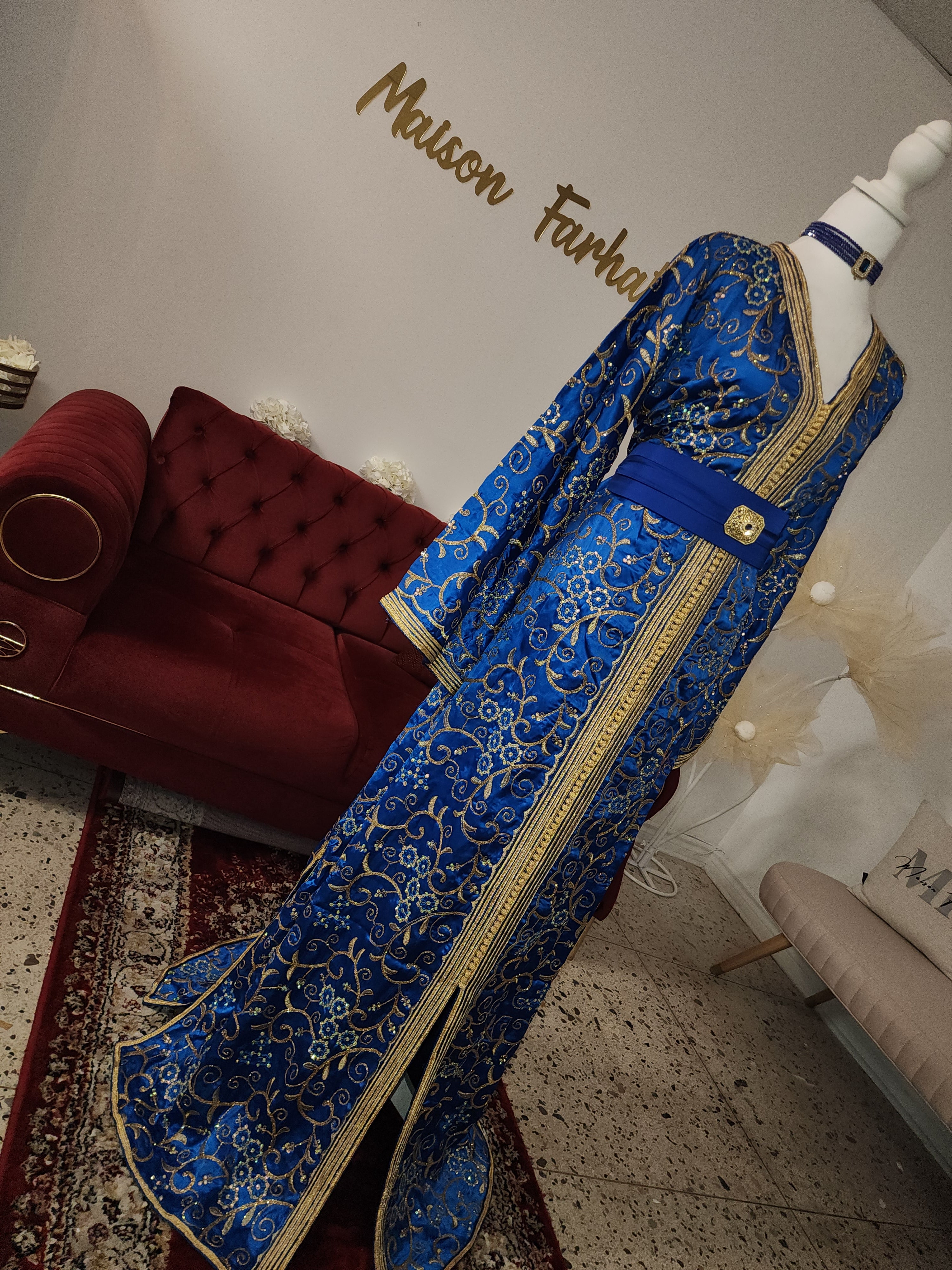 Caftan Sirine* bleu
