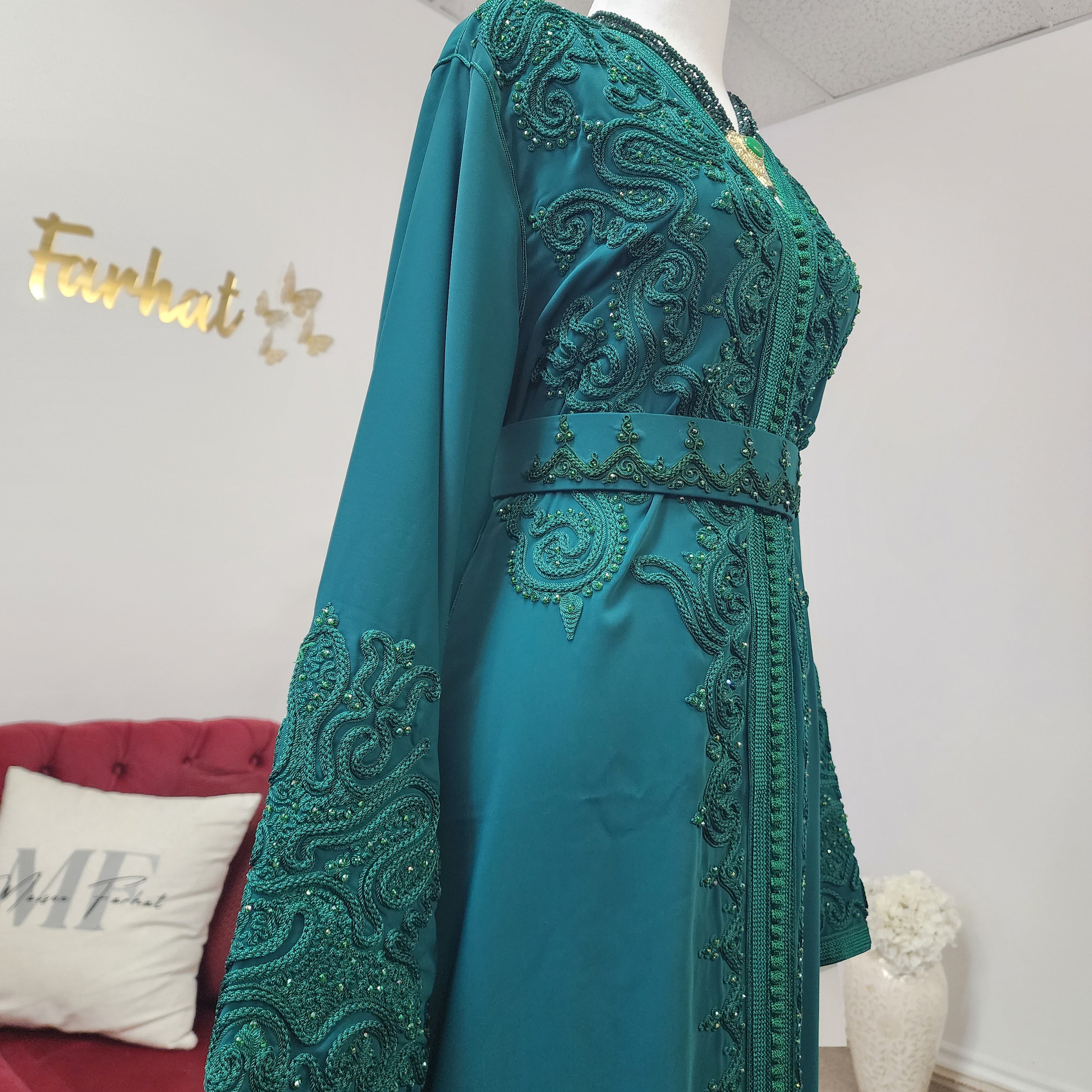 Caftan Granada - Emerald Green
