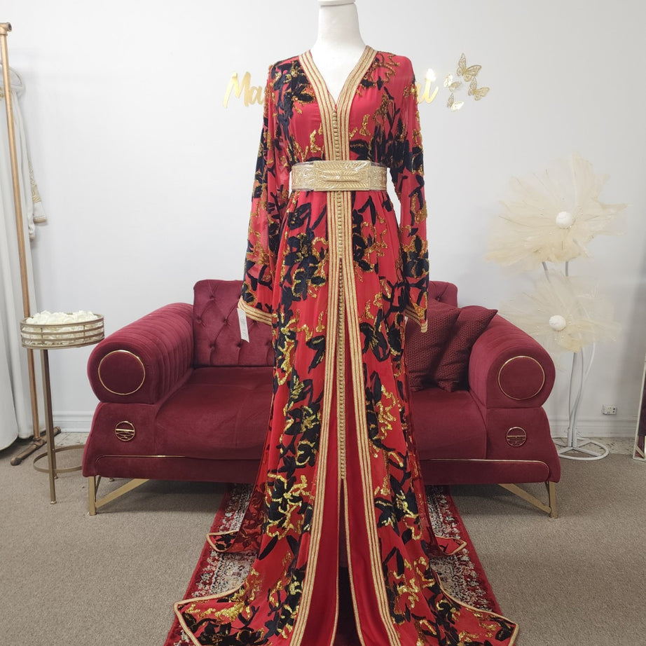 Tekchita Rania – Red & Black | Maison Farhat