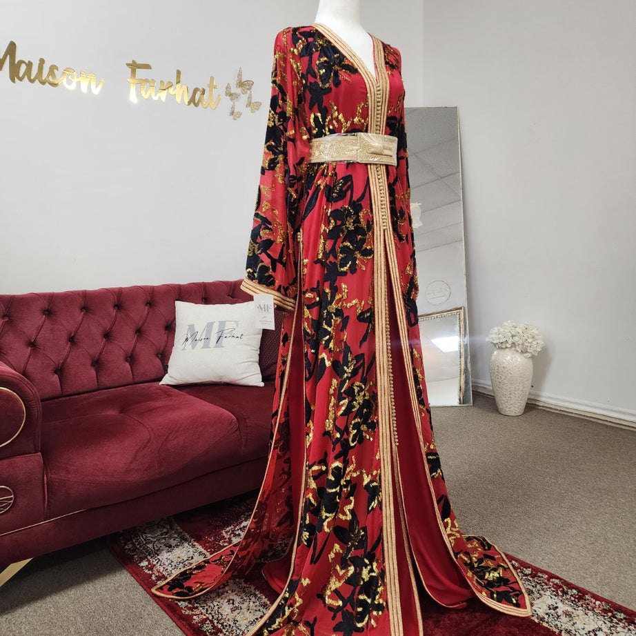 Tekchita Rania – Red & Black | Maison Farhat